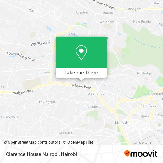 Clarence House Nairobi map