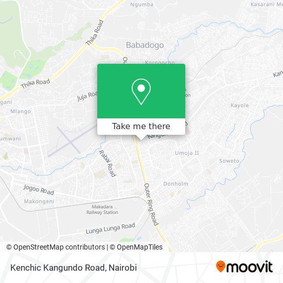 Kenchic Kangundo Road map