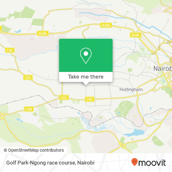 Golf Park-Ngong race course map