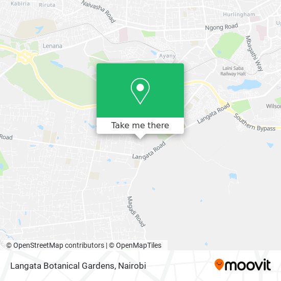 Langata Botanical Gardens map