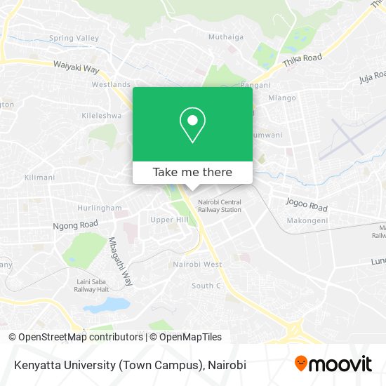 Kenyatta University (Town Campus) map