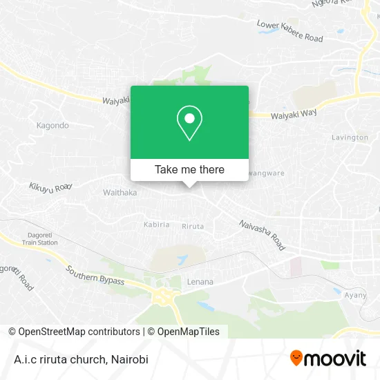 A.i.c riruta church map