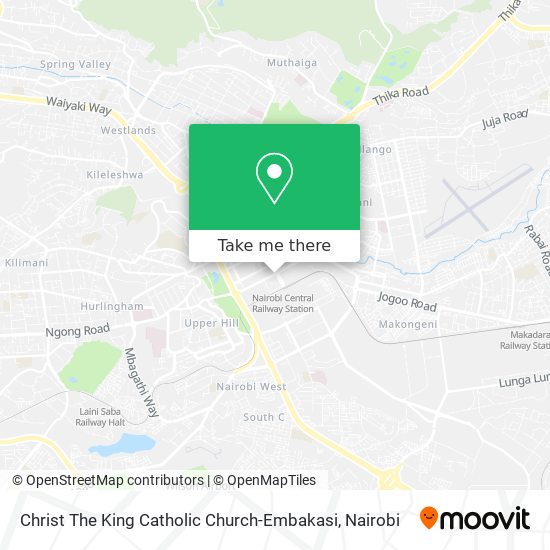 Christ The King Catholic Church-Embakasi map