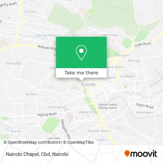 Nairobi Chapel, Cbd map