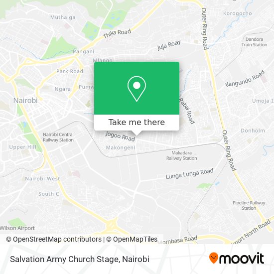 Salvation Army Church Stage map