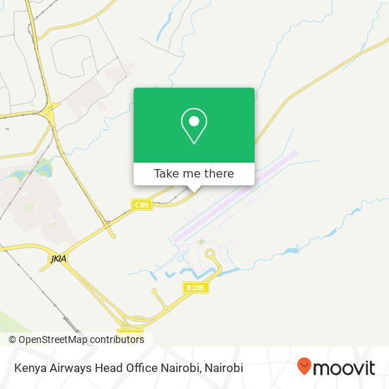 Kenya Airways Head Office Nairobi map