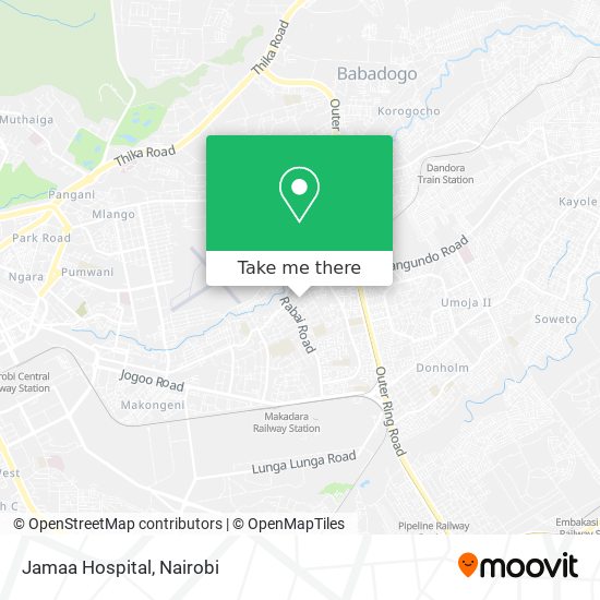 Jamaa Hospital map