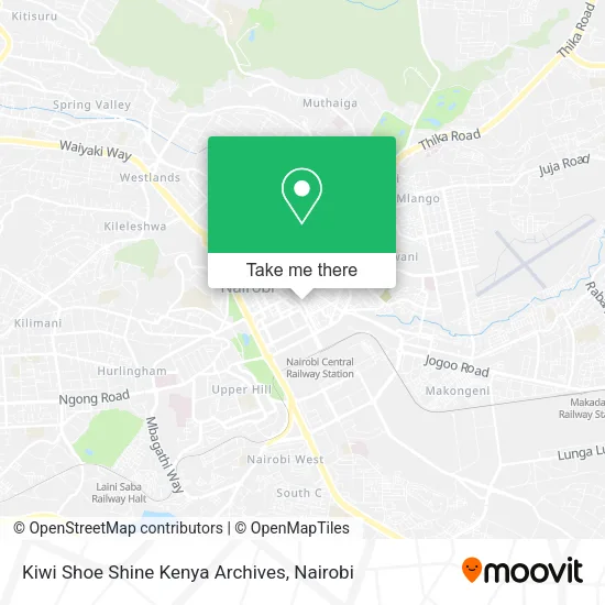 Kiwi Shoe Shine Kenya Archives map