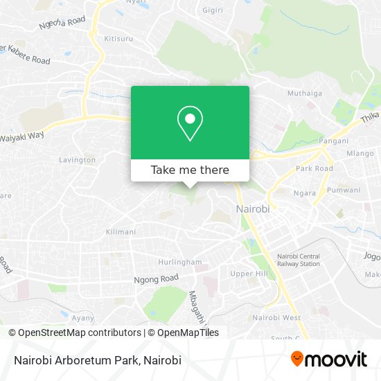 Nairobi Arboretum Park map
