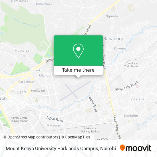 Mount Kenya University Parklands Campus map