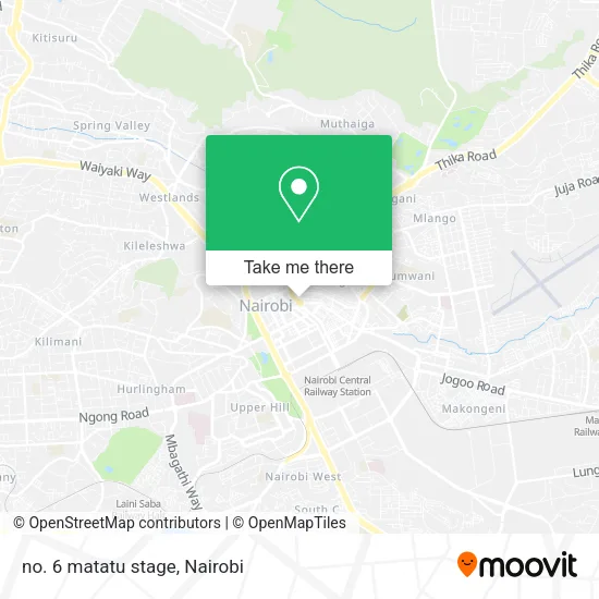 no. 6 matatu stage map
