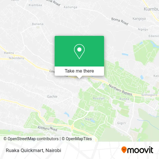Ruaka Quickmart map