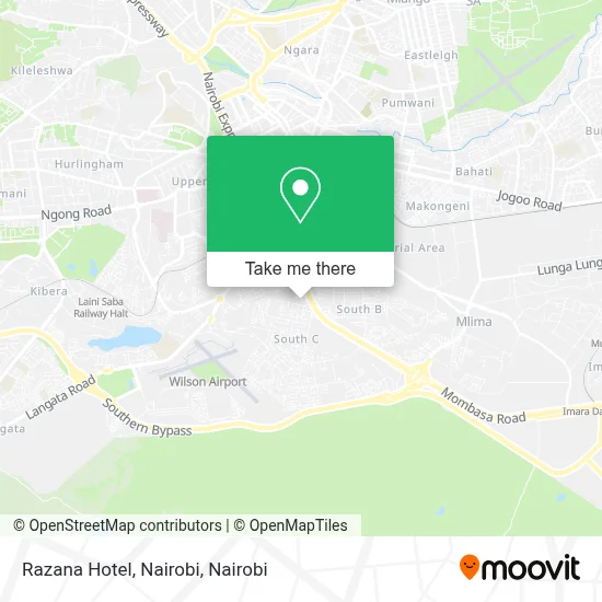 Razana Hotel, Nairobi map