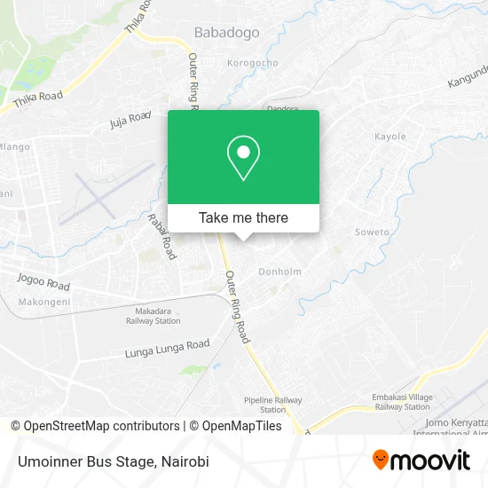 Umoinner Bus Stage map