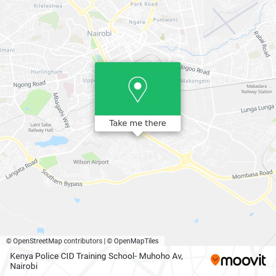 Kenya Police CID Training School- Muhoho Av map