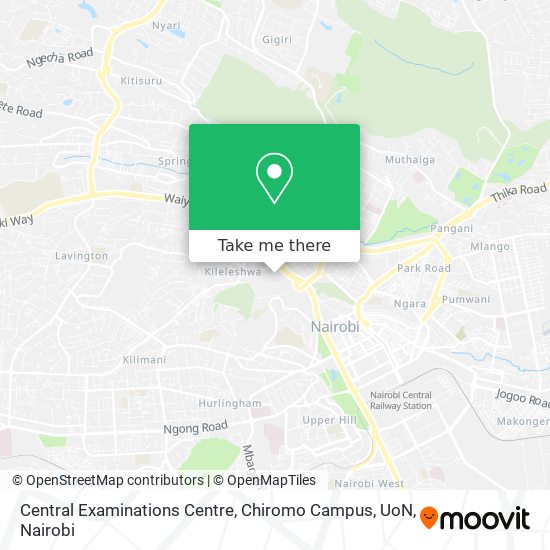 Central Examinations Centre, Chiromo Campus, UoN map