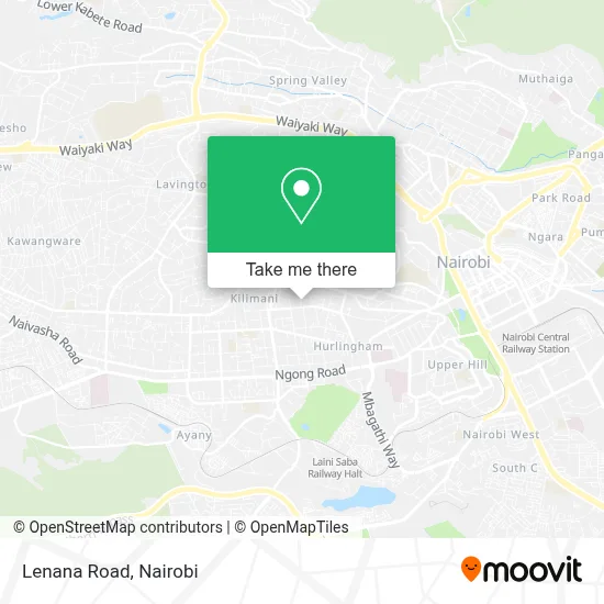 Lenana Road map