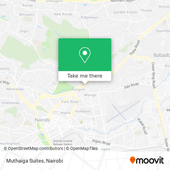 Muthaiga Suites map