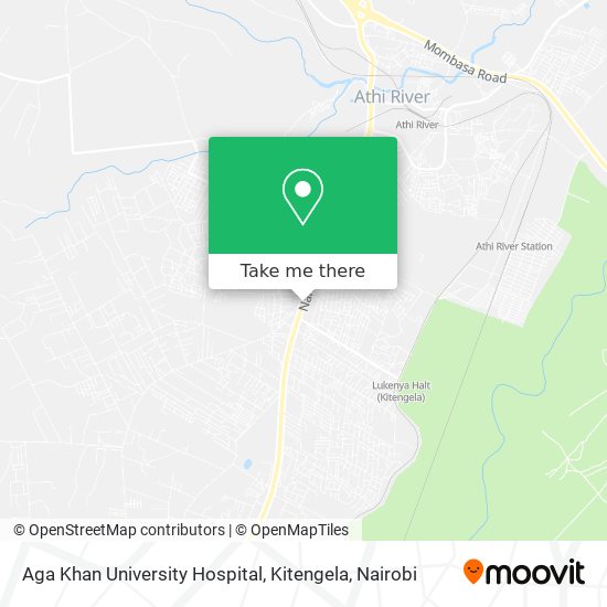 Aga Khan University Hospital, Kitengela map