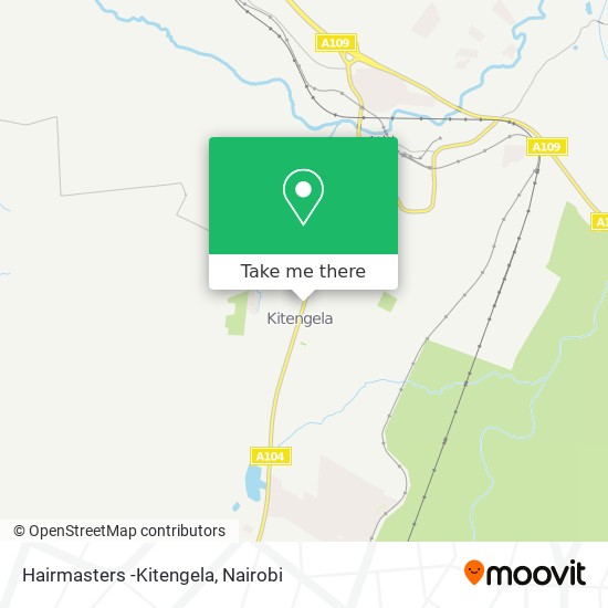 Hairmasters -Kitengela map