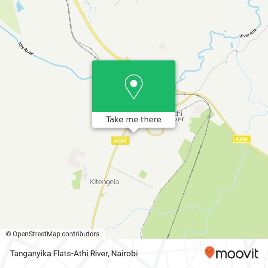 Tanganyika Flats-Athi River map