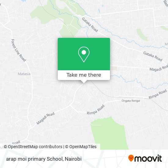 arap moi primary School map