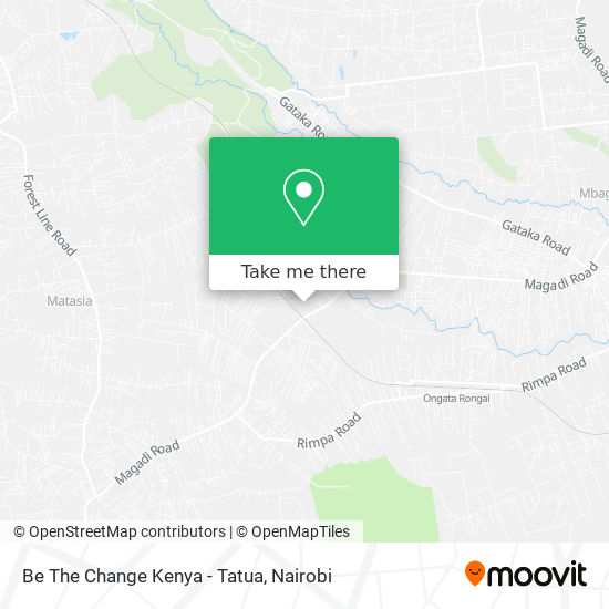 Be The Change Kenya - Tatua map