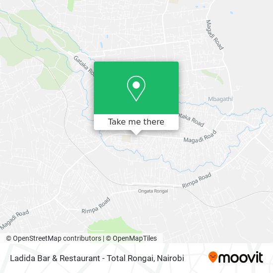 Ladida Bar & Restaurant - Total Rongai map