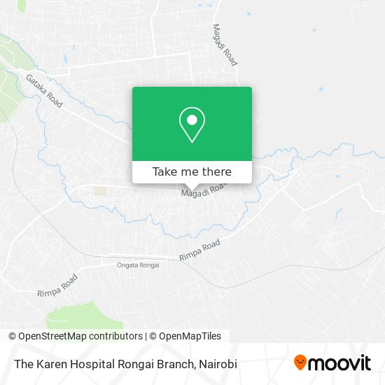 The Karen Hospital Rongai Branch map