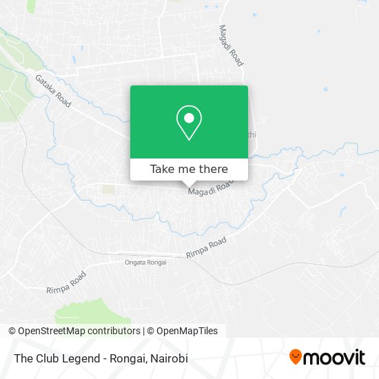 The Club Legend - Rongai map