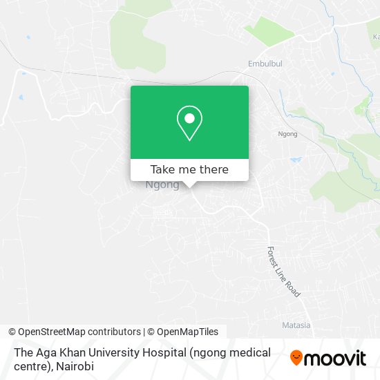 The Aga Khan University Hospital (ngong medical centre) map