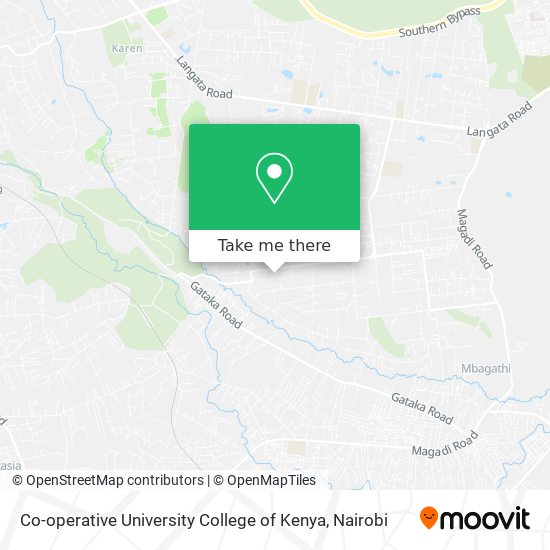 Co-operative University College of Kenya map