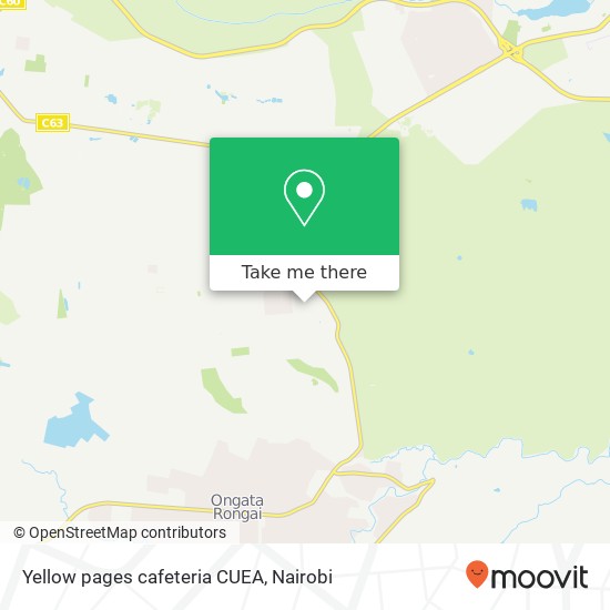 Yellow pages cafeteria CUEA map