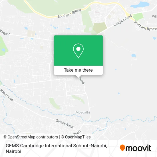 GEMS Cambridge International School -Nairobi map