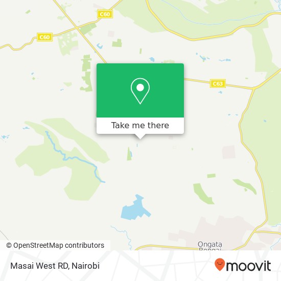 Masai West RD map