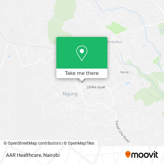 AAR Healthcare map