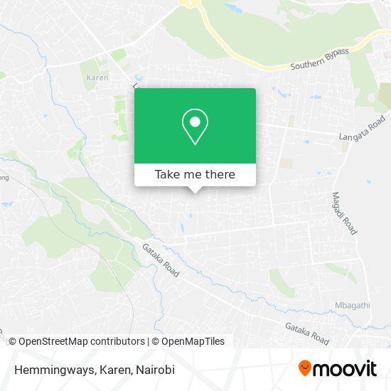 Hemmingways, Karen map