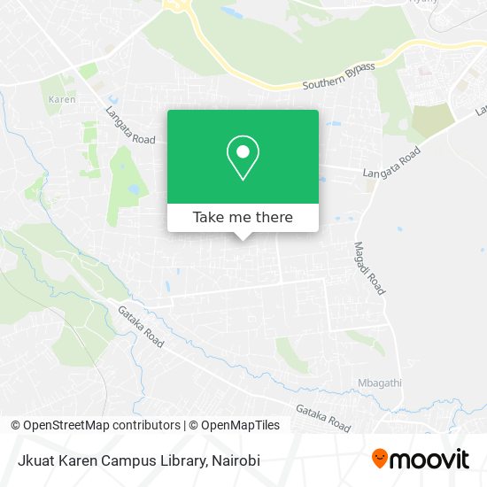 Jkuat Karen Campus Library map