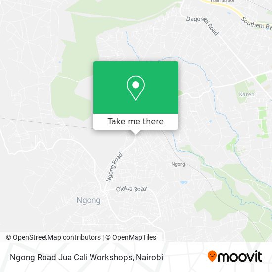 Ngong Road Jua Cali Workshops map