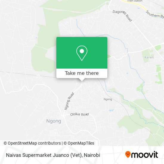 Naivas Supermarket Juanco (Vet) map