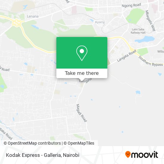 Kodak Express - Galleria map