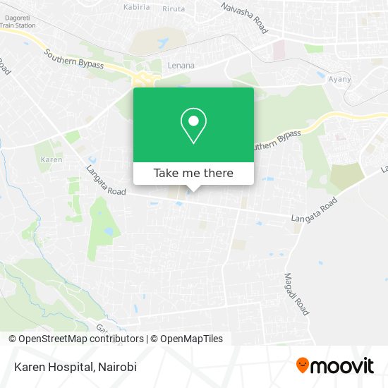 Karen Hospital map