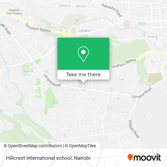 Hillcrest international school map