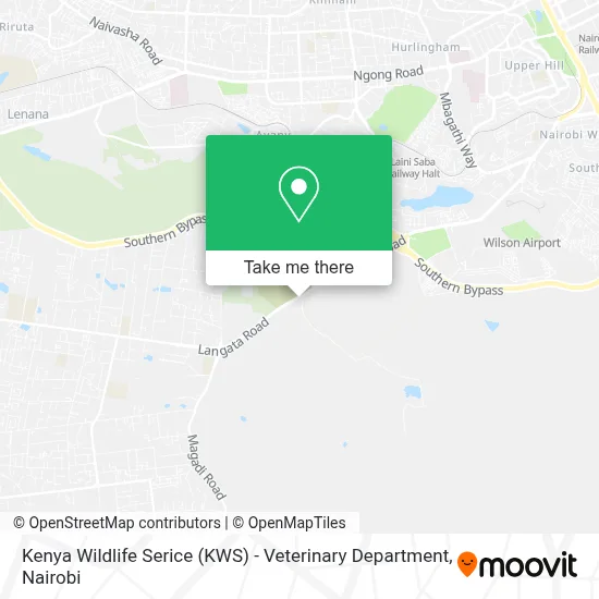 Kenya Wildlife Serice (KWS) - Veterinary Department map