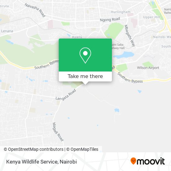Kenya Wildlife Service map