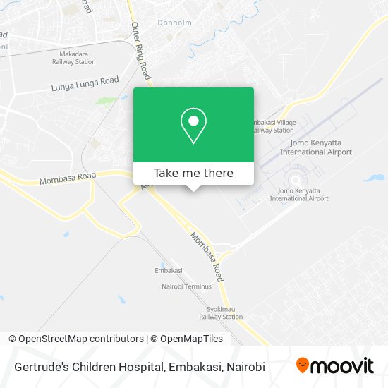 Gertrude's Children Hospital, Embakasi map