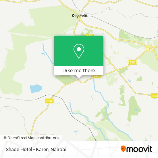 Shade Hotel - Karen map