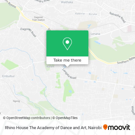 Rhino House The Academy of Dance and Art map