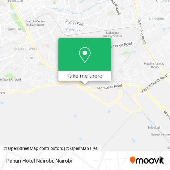 Panari Hotel Nairobi map