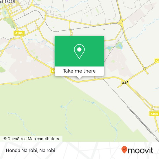 Honda Nairobi map